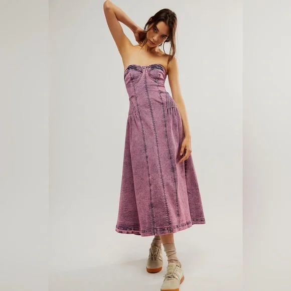 Free People Malibu Midi Dress - Picture 2 of 6
